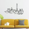 Elegant Black Metal Wall Decor, 120 x 69 cm, 2mm Thick