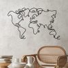 Decorative Metal Wall Accessory, Black, 120 x 70 cm
