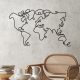 Decorative Metal Wall Accessory, Black, 120 x 70 cm