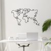 Decorative Metal Wall Accessory, Black, 120 x 70 cm