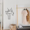 Black Metal Wall Accessory, 35.5 x 50 cm, 100% Metal