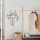 Black Metal Wall Accessory, 35.5 x 50 cm, 100% Metal