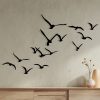 Decorative Metal Wall Birds Set, Black, 100% Metal | 11 Unique Designs, Perfect for Home Decor