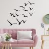 Decorative Metal Wall Birds Set, Black, 100% Metal | 11 Unique Designs, Perfect for Home Decor