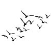 Decorative Metal Wall Birds Set, Black, 100% Metal | 11 Unique Designs, Perfect for Home Decor