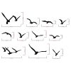 Decorative Metal Wall Birds Set, Black, 100% Metal | 11 Unique Designs, Perfect for Home Decor