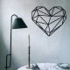 Elegant Black Metal Wall Accessory, 47 x 40 cm | 100% Metal, 1.2mm Thick | Stylish Home Decor
