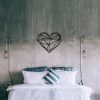 Elegant Black Metal Wall Accessory, 47 x 40 cm | 100% Metal, 1.2mm Thick | Stylish Home Decor