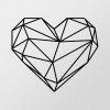 Elegant Black Metal Wall Accessory, 47 x 40 cm | 100% Metal, 1.2mm Thick | Stylish Home Decor
