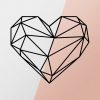 Elegant Black Metal Wall Accessory, 47 x 40 cm | 100% Metal, 1.2mm Thick | Stylish Home Decor