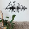 Modern Black Metal Decorative Wall Accessory, 69 x 37 cm