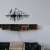 Modern Black Metal Decorative Wall Accessory, 69 x 37 cm