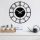 Elegant Black Metal Wall Clock, 48 cm | 100% Metal, 1.2mm