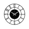 Elegant Black Metal Wall Clock, 48 cm | 100% Metal, 1.2mm