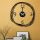 Elegant Black Metal Wall Clock, 48 cm | 100% Metal, 1.2mm