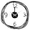 Elegant Black Metal Wall Clock, 48 cm | 100% Metal, 1.2mm