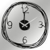 Elegant Black Metal Wall Clock, 48 cm | 100% Metal, 1.2mm