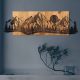 Elegant Wooden Wall Accessory, Black & Walnut, 75.5 x 24.5 cm