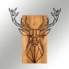 Decorative Wooden Wall Accessory, Black & Walnut, 61x66 cm