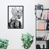 Elegant Black Metal Wall Accessory, 42 x 62 cm | Durable 1.2mm