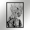 Elegant Black Metal Wall Accessory, 42 x 62 cm | Durable 1.2mm