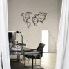 Black Metal Wall Accessory, 100 x 64 cm, 1.2mm Thick