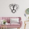Stylish Black Metal Wall Decor, 70 x 64 cm, 100% Metal