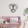 Stylish Black Metal Wall Decor, 70 x 64 cm, 100% Metal