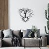 Stylish Black Metal Wall Decor, 70 x 64 cm, 100% Metal