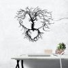 Stylish Black Metal Wall Decor, 70 x 64 cm, 100% Metal