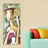 Elegant Canvas Painting, 50 x 120 cm, Wooden Frame