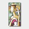 Elegant Canvas Painting, 50 x 120 cm, Wooden Frame