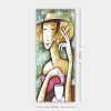 Elegant Canvas Painting, 50 x 120 cm, Wooden Frame
