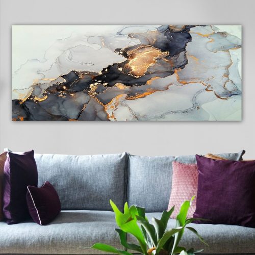 Elegant Canvas Painting, 50 x 120 cm, 100% Wood Frame