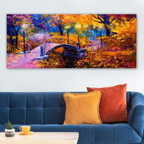 Elegant Canvas Painting, 50 x 120 cm, Wooden Frame