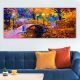 Elegant Canvas Painting, 50 x 120 cm, Wooden Frame