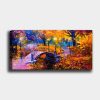 Elegant Canvas Painting, 50 x 120 cm, Wooden Frame
