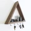 Solid Wood Key Holder, Walnut, 30x30x6 cm | Durable & Stylish