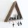 Solid Wood Key Holder, Walnut, 30x30x6 cm | Durable & Stylish