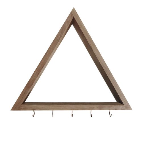 Solid Wood Key Holder, Walnut, 30x30x6 cm | Durable & Stylish