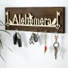 Solid Wood Key Holder, 40 x 14 x 3 cm | Durable & Stylish