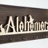 Solid Wood Key Holder, 40 x 14 x 3 cm | Durable & Stylish