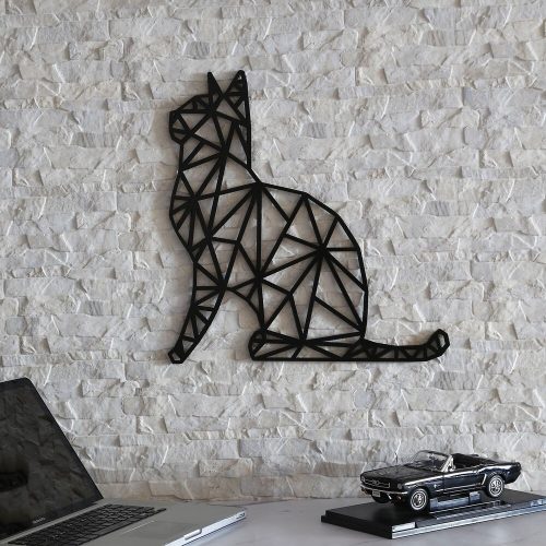 Elegant Black Wooden Wall Accessory, 46 x 48 cm | 100% MDF