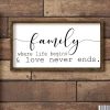 Framed MDF Painting, 25x50 cm, Brown/White/Black