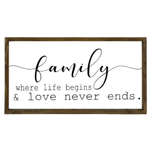 Framed MDF Painting, 25x50 cm, Brown/White/Black