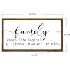 Framed MDF Painting, 25x50 cm, Brown/White/Black