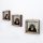 Set of 3 Framed MDF Paintings, Pine Wood Frame, 15cm