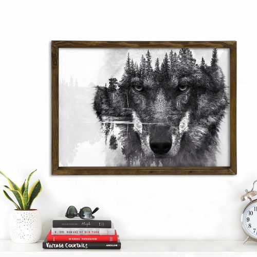 Framed MDF Painting (50x70 cm), Pine Wood Frame | UV Printed, Versatile Tray Design