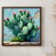 Framed MDF Decorative Painting, 50x50 cm, Spruce Frame