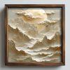 Framed MDF Decorative Painting, 50x50 cm, Spruce Frame